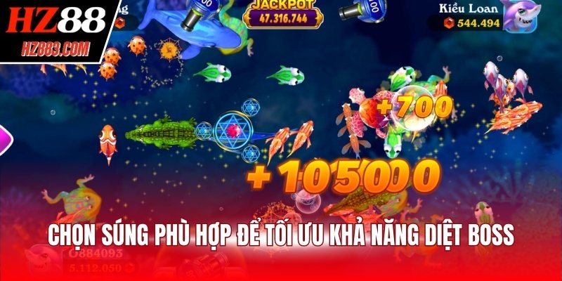 Chọn súng phù hợp để tối ưu khả năng diệt boss